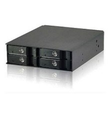 Procase L2-104-SATA3-BK {Hot-swap корзина 4 SATA3/SAS, черный, с замком, hotswap mobie rack module for 2,5