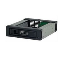 Procase L3-101-SATA3-BK  {Hot-swap корзина 1 SATA3/SAS 6Gb, черный, с замком, hotswap aluminium mobie rack module (1x5,25) 1xFAN 40x15mm}