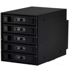 Procase L3-305-SATA3-BK {Hot-swap корзина 5 SATA3/SAS 6Gb, черный, с замком, hotswap aluminium mobie rack module (3x5,25)}
