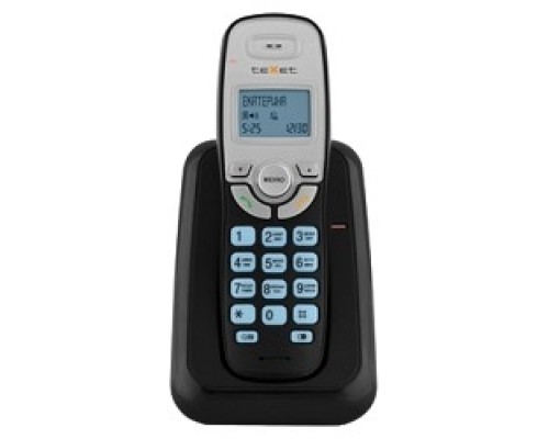 [Телефон] TEXET TX-D6905A  черный (громкая связь,телефонная книга на 50 имен и номеров, определитель номера, будильник)