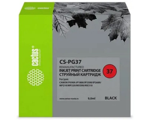 [расходные материалы] CACTUS PG37 Картридж CS-PG37 для Canon PIXMA iP1800/iP2500/iP2600, MP210/220, MX300/310