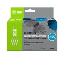 CACTUS CZ110AE Картридж № 655 (голубой) для принтеров HP DJ IA 3525/5525/4515/4525