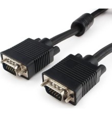 Gembird /Cablexpert CC-PPVGA-15m-B, Кабель VGA Premium ,15M/15M, 15м, тройн. экран,феррит. кольца,пакет  ,черные