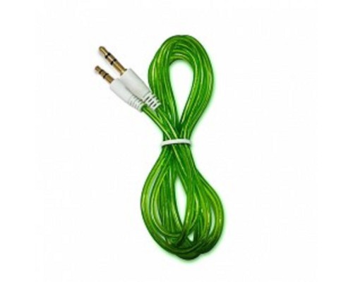 [Кабели Audio, Video] Кабель аудио CBR 3.5 jack (Shine) Green, 1,5 м.
