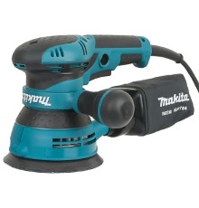 Makita BO5041 Эксцентриковая шлифовальная машина [BO5041] {300Вт,ф125мм,4000-12000об\м,ампл-2.8мм,1.4кг,кор,п\сборник,доп.рукоятка}