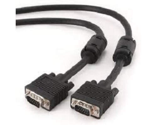 [кабели] Gembird/Cablexpert CC-PPVGA-10-B, Кабель VGA Premium , 15M/15M, 3.0м, черный, тройной экран, феррит.кольца 