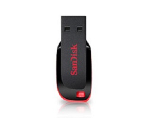 [носитель информации] SanDisk USB Drive 64Gb Cruzer Blade SDCZ50-064G-B35 {USB2.0, Black-Red}  