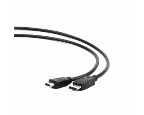 [кабели] Кабель DisplayPort-HDMI Gembird/Cablexpert  3м, 20M/19M, черный, экран, пакет(CC-DP-HDMI-3M)