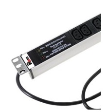 REM Вертикальный блок розеток Rem-16 с фил. и инд., 25 IEC 60320 C13, алюм., 42-48U, шнур 3 м. (R-16-25C13-FI-1820-3)