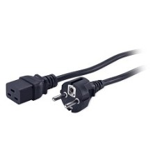 Hyperline PWC-IEC19-SHM-5.0-BK Кабель питания (Shucko+C19) (3x1.5), 5м