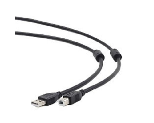 [кабели] Gembird/Cablexpert  CCF2-USB2-AMBM-15 USB 2.0 Pro Кабель  , AM/BM, 4.5м, экран,2феррит.кольца, черный, пакет