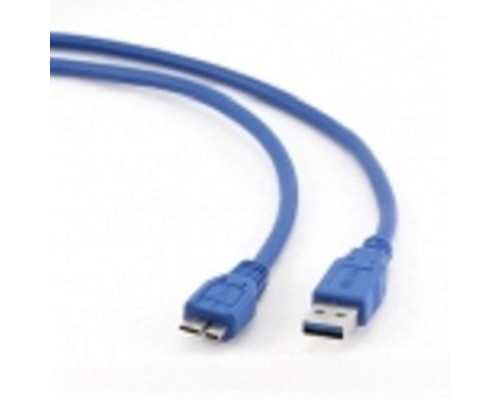 [кабели] Gembird/Cablexpert CCP-mUSB3-AMBM-1 Кабель USB 3.0 Pro , AM/microBM 9P, 30см, экран, синий, пакет