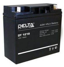 Delta DT 1218 (18 А\ч, 12В) свинцово- кислотный аккумулятор  