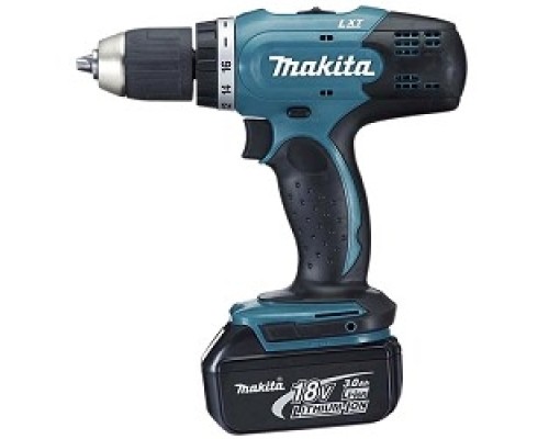 [Дрель, Шуруповерт] Makita DDF453RFE Дрель аккумуляторная [DDF453RFE]  {18В,2х3Ач Li-ion,БЗП-13мм,0-4001300обм,4227Нм,1.8кг,чем}