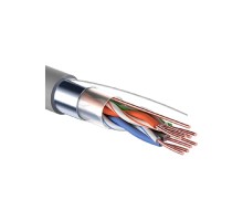 PROconnect (01-0152) Кабель витая пара, F/UTP, CAT 5е, PVC, 4PR, 24AWG, INDOOR, SOLID, серый, 305м