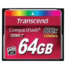 Compact Flash 64Gb Transcend, High Speed (TS64GCF800) 800-x
