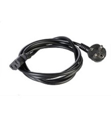 REM Шнур питания с заземлением IEC 60320 C13/EU-Schuko, 10А/250В (3x1,0), длина 1,8 м. (R-10-Cord-C13-S-1.8)