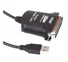 VCOM VUS7052 Кабель-адаптер USB A (вилка) -> LPT (прямое подключение к LPT порту принтера) 1.8m