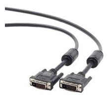 Кабель DVI-D single link Gembird/Cablexpert , 19M/19M, 1.8м, черный, экран, феррит.кольца, пакет (CC-DVI-BK-6)