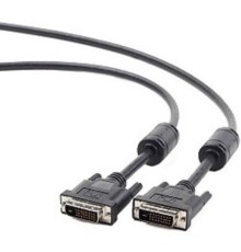 Кабель DVI-D single link Gembird/Cablexpert , 19M/19M, 1.8м, черный, экран, феррит.кольца, пакет (CC-DVI-BK-6)