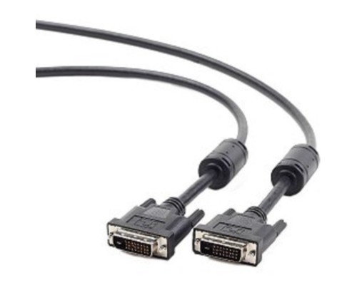 [кабели] Кабель DVI-D single link Gembird/Cablexpert , 19M/19M, 1.8м, черный, экран, феррит.кольца, пакет (CC-DVI-BK-6)