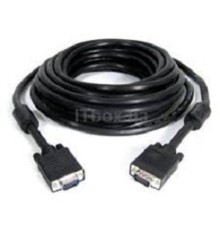 Gembird/Cablexpert CC-PPVGA-30M-B, Кабель VGA Premium , 15M/15M, 30м, черный, тройной экран, феррит.кольца 