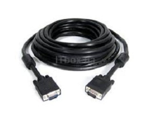 [кабели] Gembird/Cablexpert CC-PPVGA-30M-B, Кабель VGA Premium , 15M/15M, 30м, черный, тройной экран, феррит.кольца 