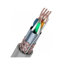 Rexant (01-0343) Кабель витая пара SF/UTP, CAT 5e, PVC, 4PR, 24AWG, INDOOR, STRANDED, серый, 305м