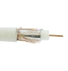 Кабель RG-6U+CU, 64*, 75 Ом, 100м., белый  REXANT [01-2223]