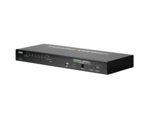[Переключатель] ATEN CS1708i-D(F)(E)(-AT-Gi) Переключатель, электрон., KVM, 1 local user PS2/USB+VGA+1 IP user => 8 cpu PS2/USB+VGA, со шнурами PS/2 1.8м/USB 1.8м., 1600x1200 удал.конс/2048x1536 локал.конс, 1U 19