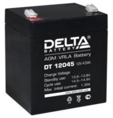 Delta DT 12045 (4.5 А\ч, 12В) свинцово- кислотный аккумулятор  