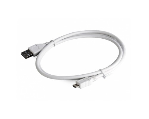 [Кабель] Gembird/Cablexpert CCP-mUSB2-AMBM-W-0.5M Кабель USB 2.0 Pro , AM/microBM 5P, 0.5м, экран, белый, пакет 