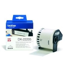 Brother DK22205 Лента бумажная клеящая белая 62мм (DK22205)