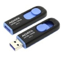A-DATA Flash Drive 64Gb UV128 AUV128-64G-RBE {USB3.0, BLACK/BLUE}