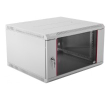 ЦМО Шкаф телекоммуникационный настенный разборный 6U (600х650) дверь стекло (ШРН-Э-6.650) (1 коробка)