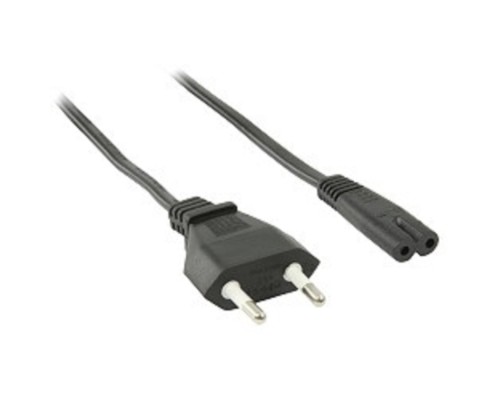 [кабели] Telecom Кабель (TP228-IEC320-C7--CEE7/16-1.8-B/TRO21DA_IEC320-C12/SHM-1.8-BK) для аудио-видео техники IEC-320-C7--розетка 220V, 2-pin, 1.8м , черный [6926123461372]