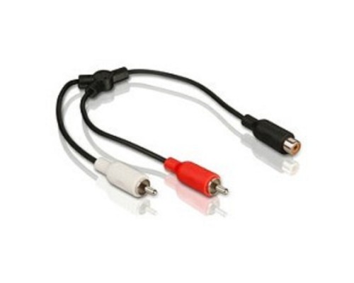 [Кабель] Telecom Кабель-разветвитель(TAV4355-0.2M) 1RCA (F) - 2RCA (M) [6926123462324]