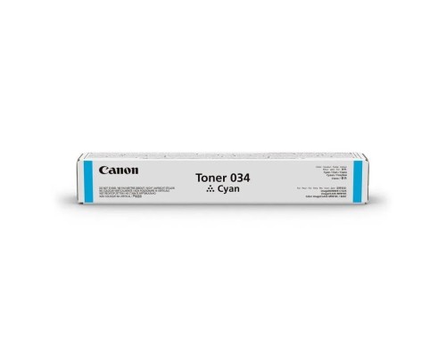 [Расходные материалы] Canon 034C тонер-картридж для  iR C1225/iF. Голубой. 7300 страниц. [9453B001] (CX)
