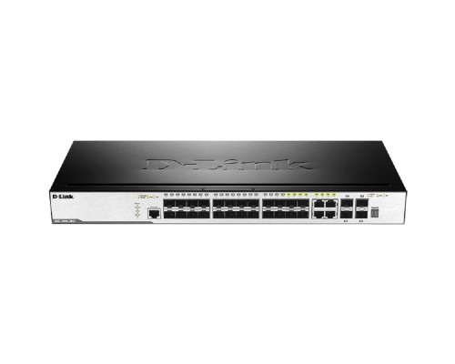 [Сетевое оборудование] D-Link DGS-3000-28SC/A1A Управляемый L2 стекируемый коммутатор с 20 портами 100/1000Base-X SFP, 4 комбо-портами 100/1000Base-T/SFP и 4 портами 10GBase-X SFP+
