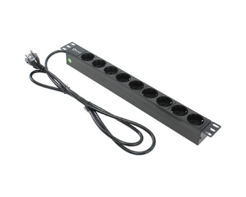 [Сетевой фильтр] 5bites PDU919P-02 Блок розеток 9S / PVC / 1U / 19