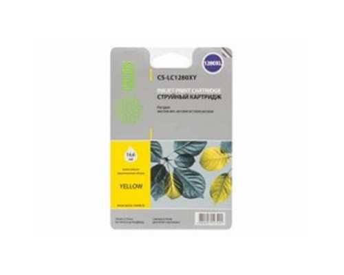 [расходные материалы] Cactus LC-1280XY Картридж струйный Cactus CS-LC1280XY желтый для Brother MFC-J6510/6910DW (16,6ml)