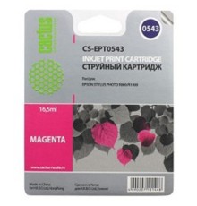 Cactus C13T05434010 Картридж струйный CS-EPT0543 пурпурный для Epson Stylus Photo R800/ R1800 (16,2ml)