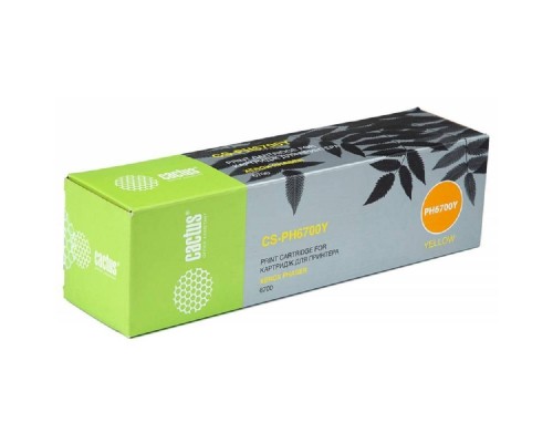 [расходные материалы] CACTUS 106R01525 Тонер Картридж Cactus CS-PH6700Y (106R01525) CS-PH6700Y желтый для Phaser 6700 (12000стр.)