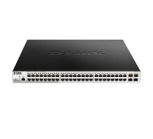 D-Link DGS-1210-52P/ME/B1A PROJ Управляемый L2 коммутатор с 48 портами 10/100/1000Base-T и 4 портами 1000Base-X SFP (порты 1-8 PoE 802.3af/at, порты 9-24 PoE 802.3af, PoE-бюджет 193 Вт)