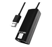 5bites Кабель-адаптер UA2-45-02BK USB2.0 сетевая карта -> RJ45 10/100 Мбит/с, 10см
