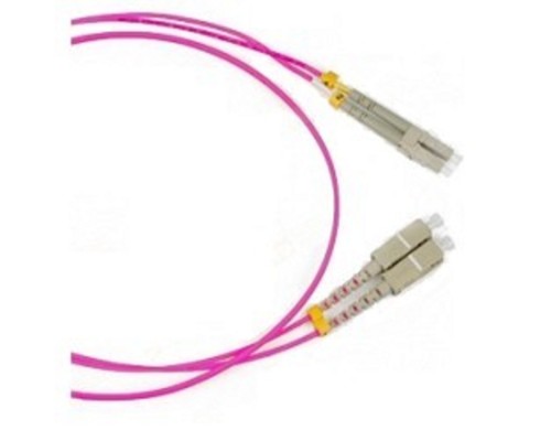 [Патч-корд] Hyperline FC-D2-504-LC/PR-LC/PR-H-1M-LSZH-MG Патч-корд волоконно-оптический (шнур) MM 50/125(OM4), LC-LC, duplex, LSZH, 1 м