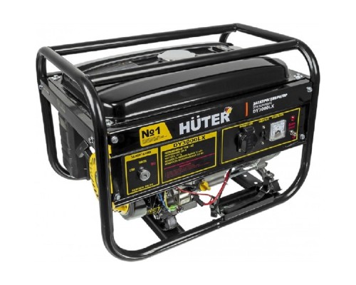 [Huter Генераторы] Huter DY3000LX 64/1/10 Электрогенератор {электростартер четырехтактный, 2500Вт, 220В/50Гц,77Дб, принудительное охлаждение, бак 12л,расход бензина 395 г/кВтч, расход масла 6,8, габариты 560х450х4 44кг}