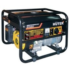 Huter DY4000LX 64/1/22 Электрогенератор {электростартер четырехтактный,3000Вт,220В/50Гц,78Дб,принудительное охлаждение,бак 15 л,расход бенз 395 г/кВтч,расход масла 6,8, габариты 610х430х46 вес 42,5кг}