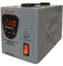 Ресанта АСН-1 000/1-Ц 63/6/2 Стабилизатор {220В±8%, Габариты 237х140х170, Вес 4 кг} 4607076037617