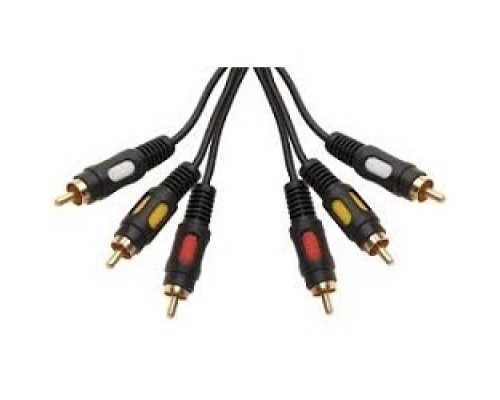 [кабели] Rexant (17-0212) Шнур 3RCA Plug - 3RCA Plug  1.5М  (GOLD)